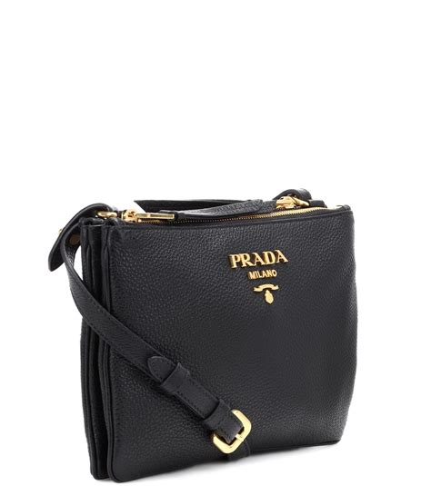 prada black patent leather|prada black leather crossbody bag.